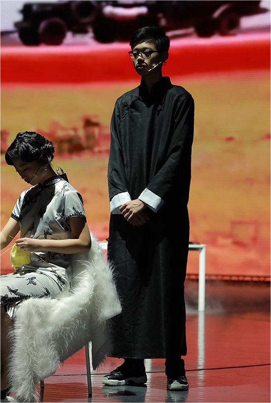 男士長(zhǎng)袍中式馬褂